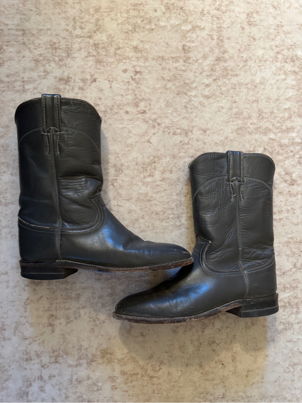Women’s Justin Black Leather Western Boots
